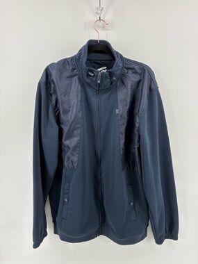 Ecko Unlimited Men's Dark Blue Zip-Up Sweater